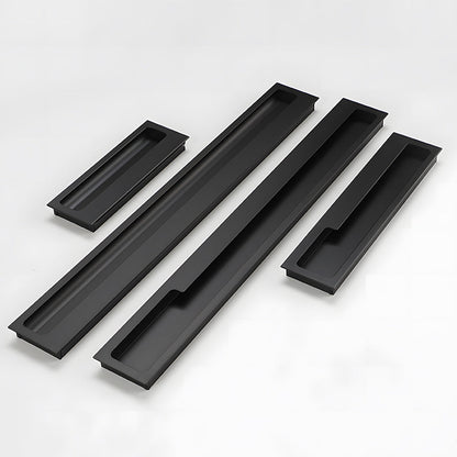 Comforsyco Recessed Cabinet Pulls with Offset Finger Grip