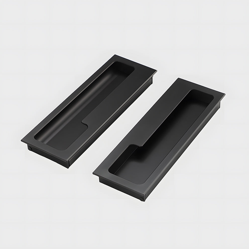 Comforsyco Recessed Cabinet Pulls with Offset Finger Grip