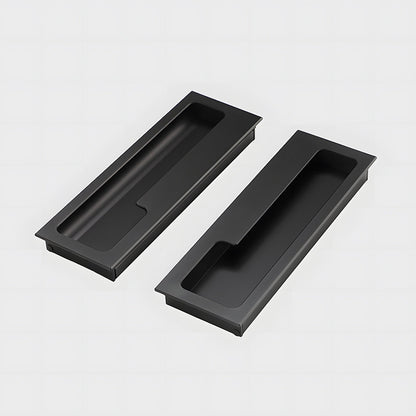 Comforsyco Recessed Cabinet Pulls with Offset Finger Grip