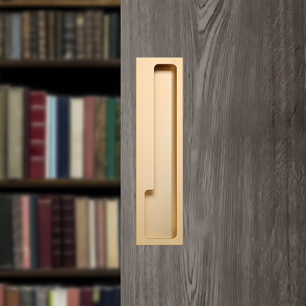 Comforsyco Recessed Cabinet Pulls with Offset Finger Grip