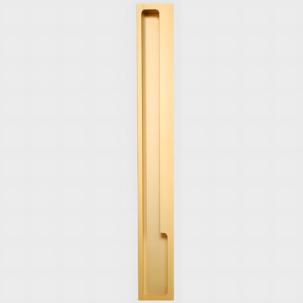 Comforsyco Recessed Cabinet Pulls with Offset Finger Grip