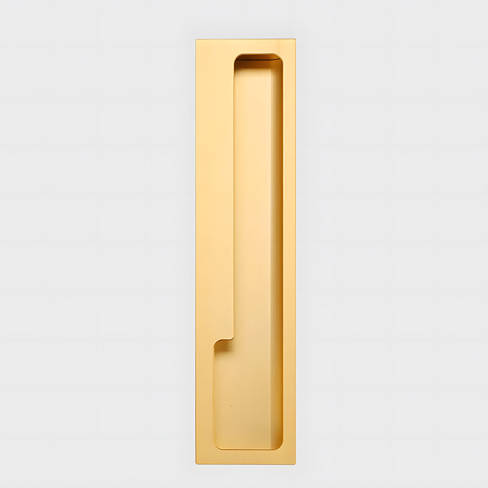 Comforsyco Recessed Cabinet Pulls with Offset Finger Grip
