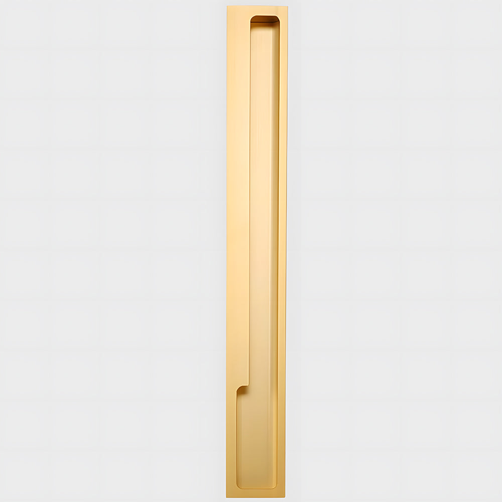 Comforsyco Recessed Cabinet Pulls with Offset Finger Grip