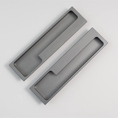 Comforsyco Recessed Cabinet Pulls with Offset Finger Grip