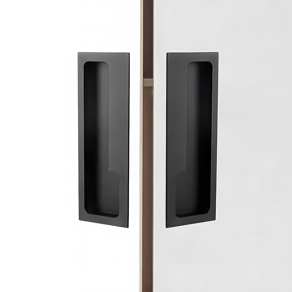 Comforsyco Recessed Cabinet Pulls with Offset Finger Grip