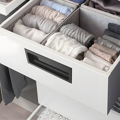Comforsyco Recessed Cabinet Pulls with Offset Finger Grip