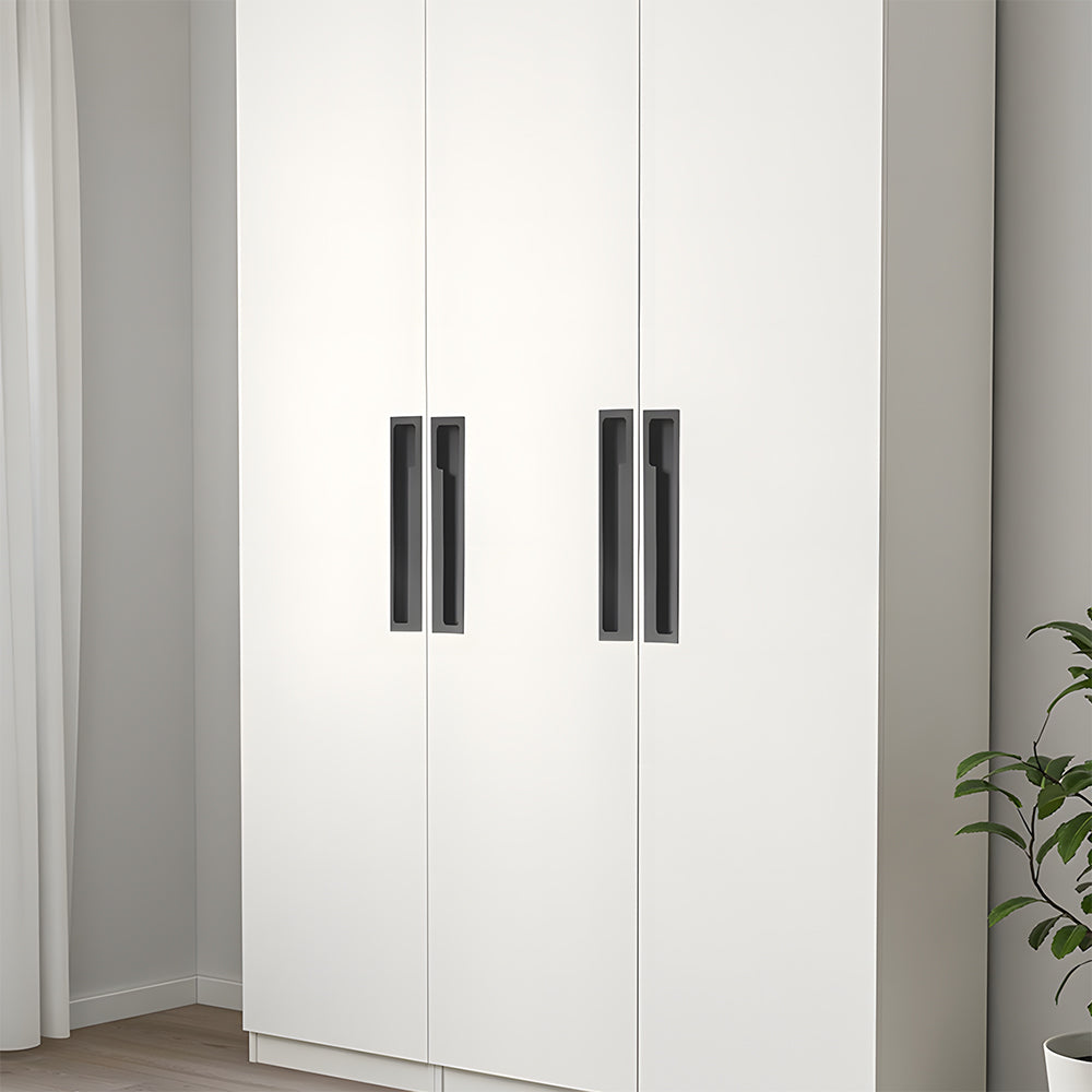 Comforsyco Recessed Cabinet Pulls with Offset Finger Grip