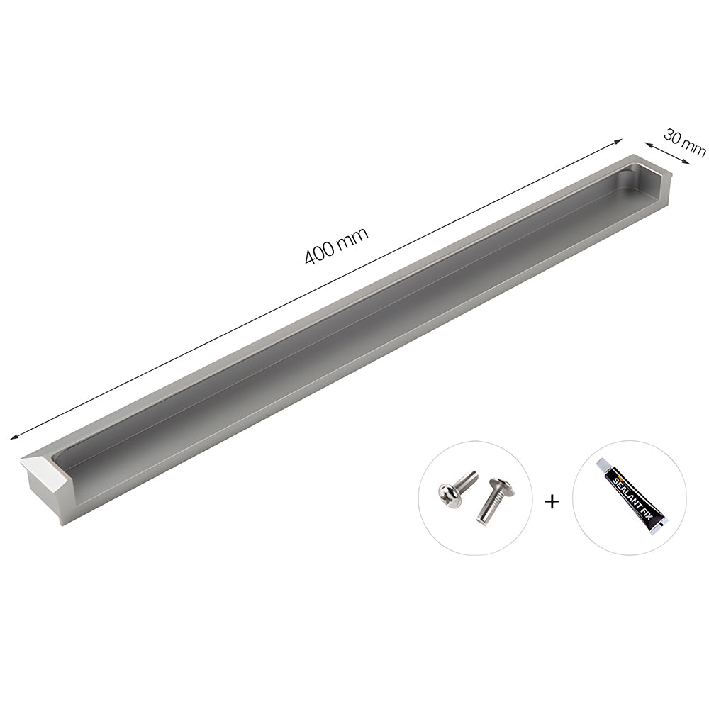 Comforsyco Recessed Flush Finger Pulls for Cabinets