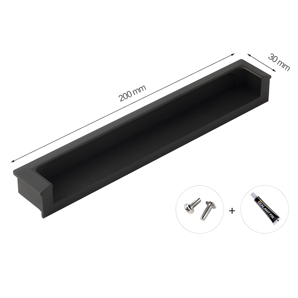 Comforsyco Recessed Flush Finger Pulls for Cabinets
