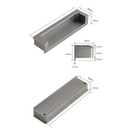 Comforsyco Recessed Flush Finger Pulls for Cabinets