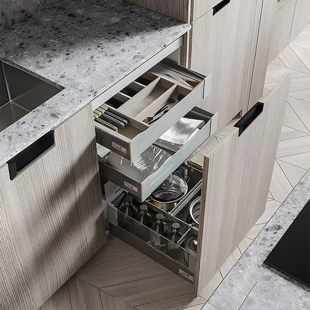 Comforsyco Recessed Flush Finger Pulls for Cabinets