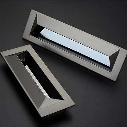 Comforsyco Rectangular Recessed Drawer Pulls, Zinc Alloy Cabinet Handles