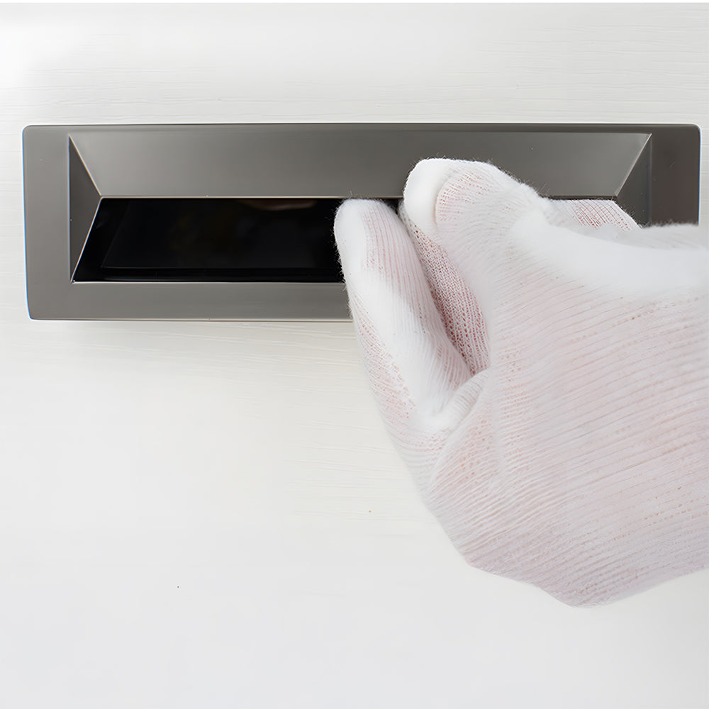 Comforsyco Rectangular Recessed Drawer Pulls, Zinc Alloy Cabinet Handles