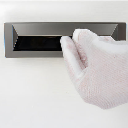 Comforsyco Rectangular Recessed Drawer Pulls, Zinc Alloy Cabinet Handles