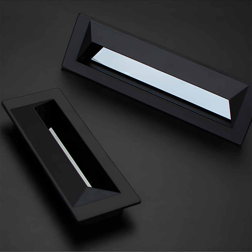 Comforsyco Rectangular Recessed Drawer Pulls, Zinc Alloy Cabinet Handles