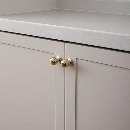 Comforsyco Retro Brass Cabinet Handles and Knobs for Wardrobes