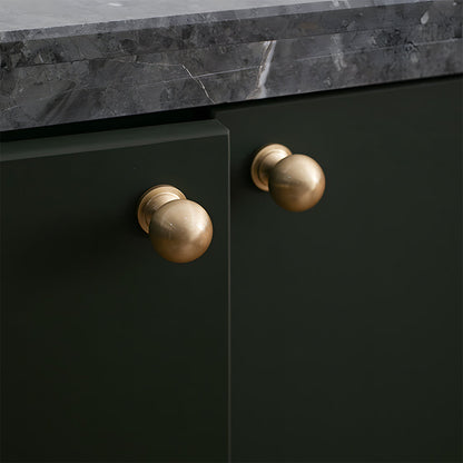 Comforsyco Retro Brass Cabinet Handles and Knobs for Wardrobes