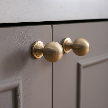 Comforsyco Retro Brass Cabinet Handles and Knobs for Wardrobes
