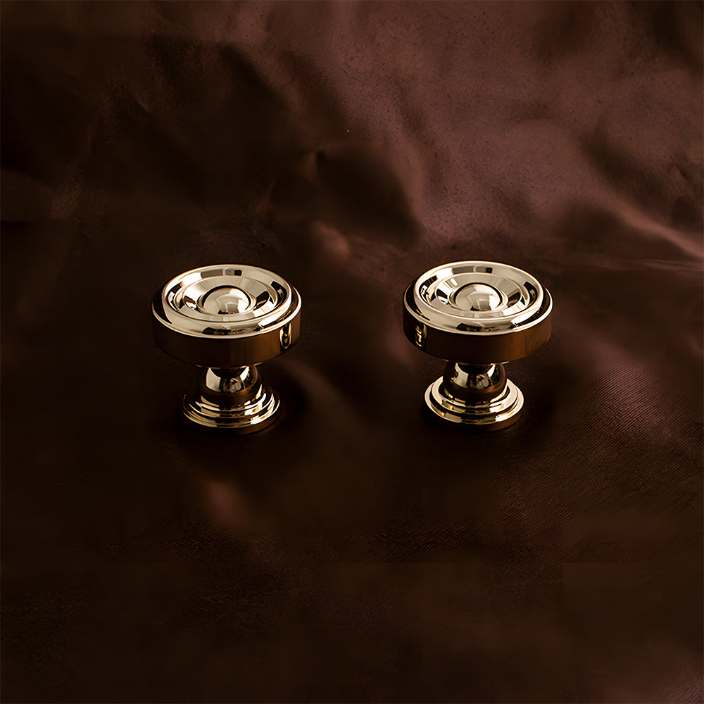 Comforsyco Retro Brass Cabinet Handles and Knobs for Wardrobes