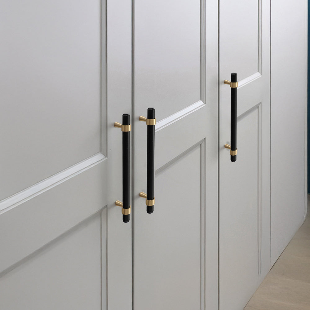 Comforsyco Retro Brass Cabinet Pulls and Knobs