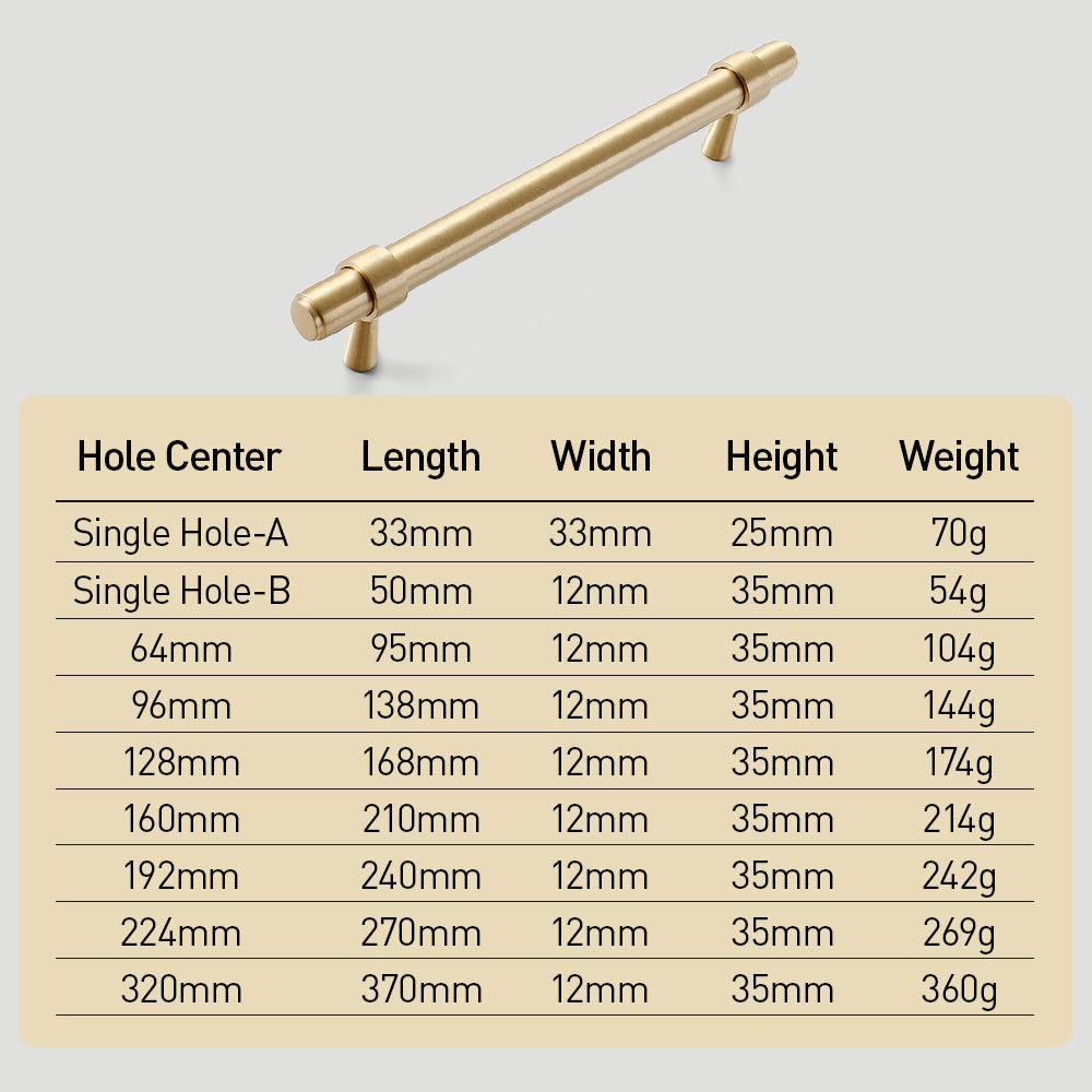 Comforsyco Retro Brass Cabinet Pulls and Knobs