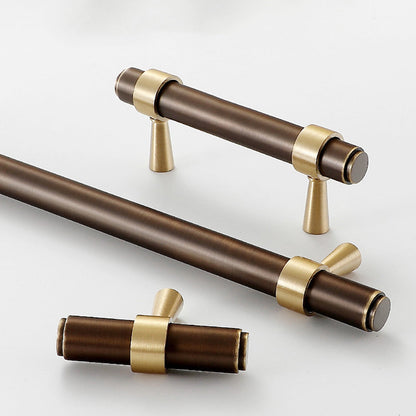 Comforsyco Retro Brass Cabinet Pulls and Knobs