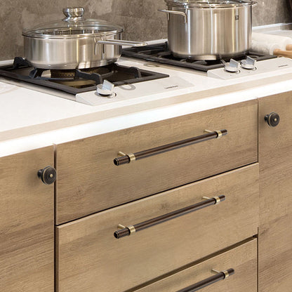 Comforsyco Retro Brass Cabinet Pulls and Knobs