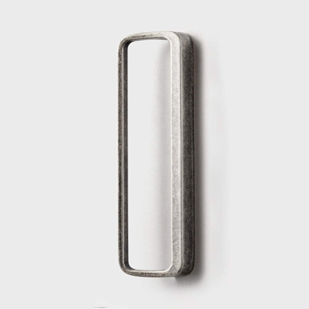 Rounded rectangle cabinet pull, presented for reference on a clean neutral background