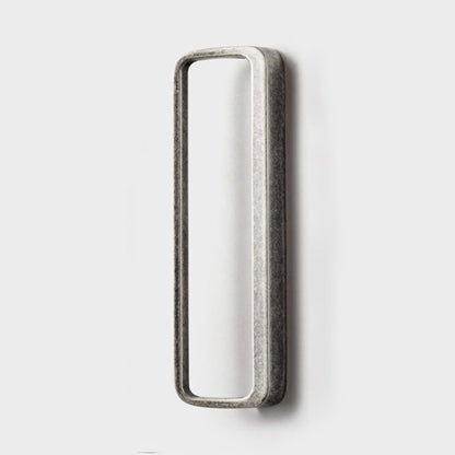 Rounded rectangle cabinet pull, presented for reference on a clean neutral background