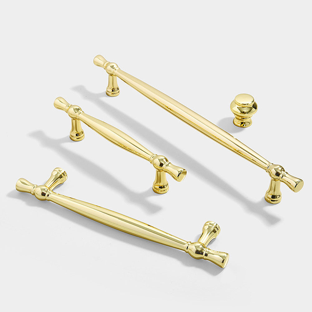 Comforsyco Retro Turned Zinc Alloy Cabinet Handles and Drawer Knobs