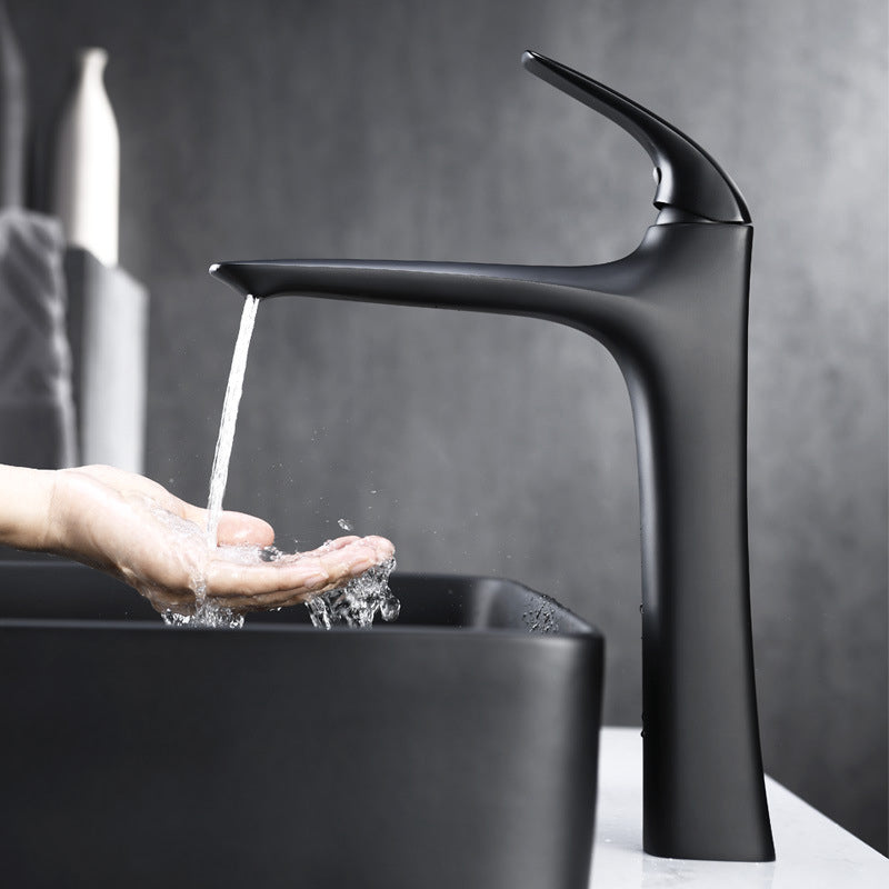 Revona Modern Tall Vessel Sink Bathroom Sink Faucet with Single Handle