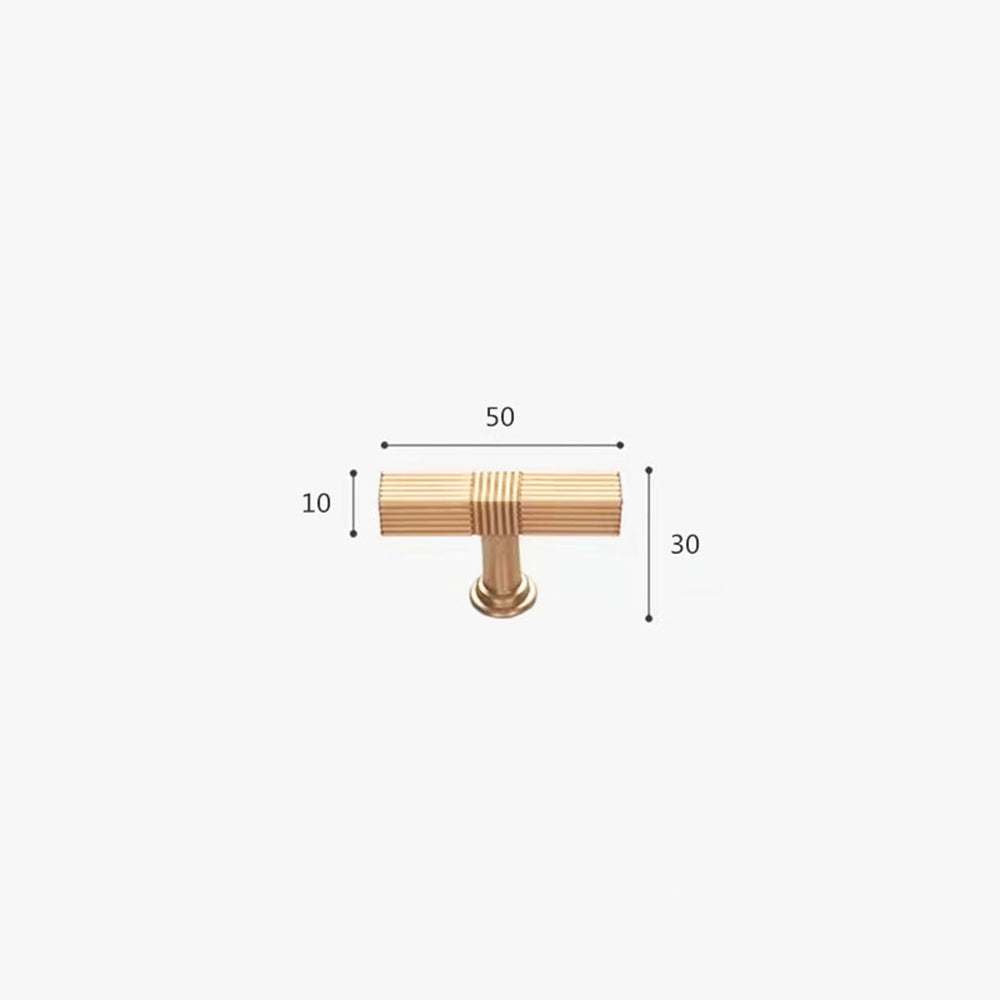 Comforsyco Ribbed Square Bar Cabinet Pulls and Drawer Handles