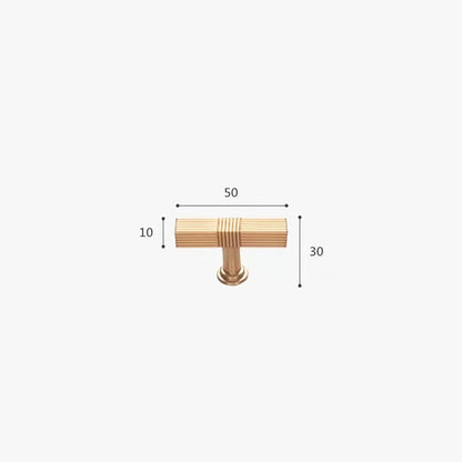 Comforsyco Ribbed Square Bar Cabinet Pulls and Drawer Handles