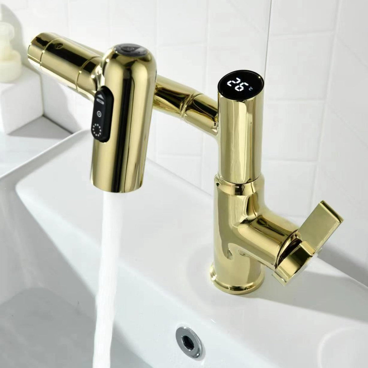 Rotelle Smart Multi-Angle Rotating Bathroom Sink Faucet