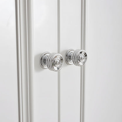 Comforsyco Round Bar Brass Cabinet Handles and Knobs for Wardrobes