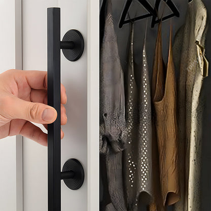 Comforsyco Round Bar Cabinet Pulls and Drawer Handles with Round Bases