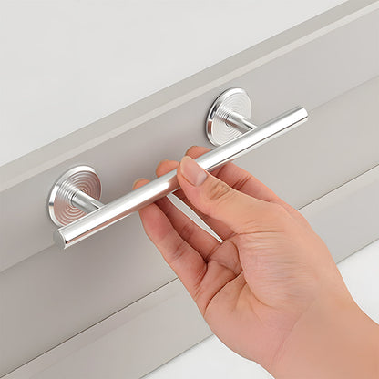 Comforsyco Round Bar Cabinet Pulls and Drawer Handles with Round Bases