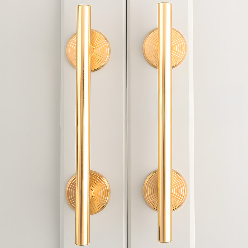 Comforsyco Round Bar Cabinet Pulls and Drawer Handles with Round Bases