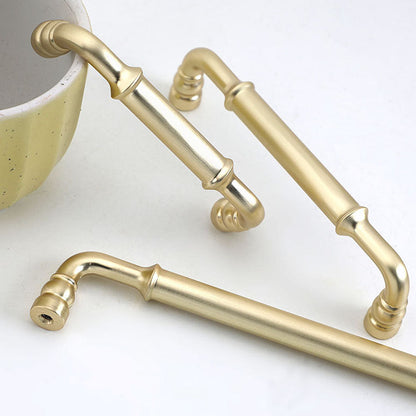 Comforsyco Round Bar Cabinet Pulls and Matching Knobs for Wardrobes