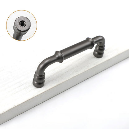 Comforsyco Round Bar Cabinet Pulls and Matching Knobs for Wardrobes