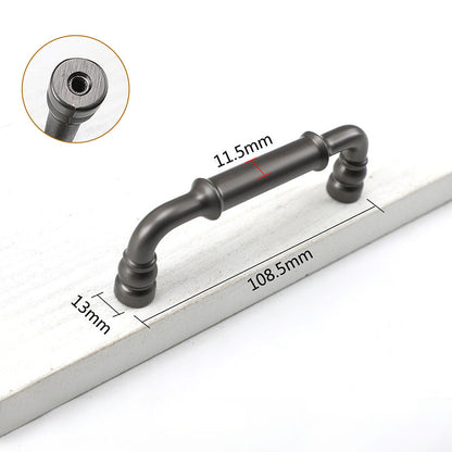 Comforsyco Round Bar Cabinet Pulls and Matching Knobs for Wardrobes