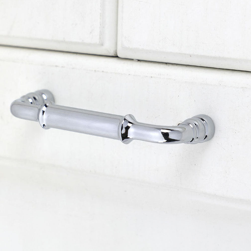 Comforsyco Round Bar Cabinet Pulls and Matching Knobs for Wardrobes