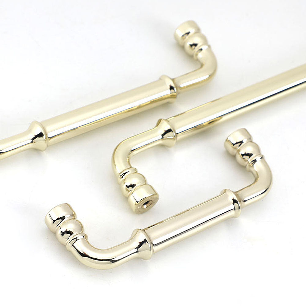 Comforsyco Round Bar Cabinet Pulls and Matching Knobs for Wardrobes