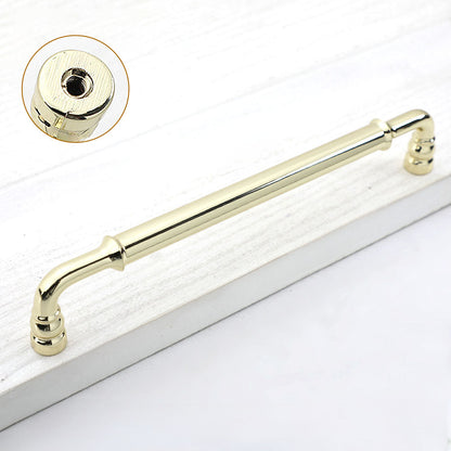 Comforsyco Round Bar Cabinet Pulls and Matching Knobs for Wardrobes
