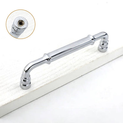 Comforsyco Round Bar Cabinet Pulls and Matching Knobs for Wardrobes