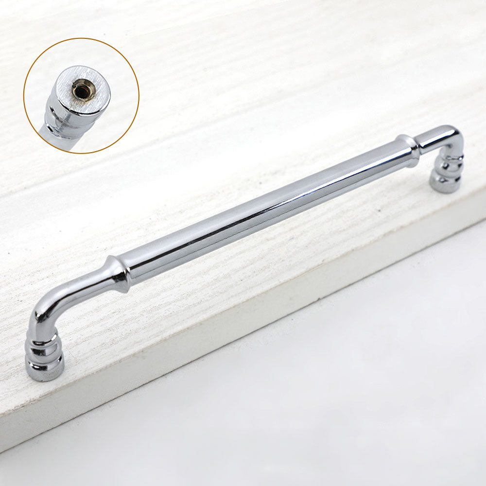 Comforsyco Round Bar Cabinet Pulls and Matching Knobs for Wardrobes