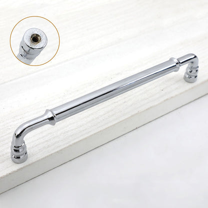 Comforsyco Round Bar Cabinet Pulls and Matching Knobs for Wardrobes