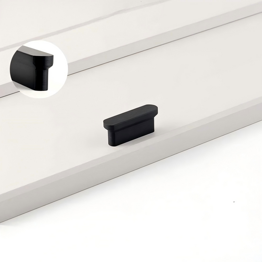 Comforsyco Rounded-End Aluminum Alloy Cabinet Handles for Kitchen Cabinets