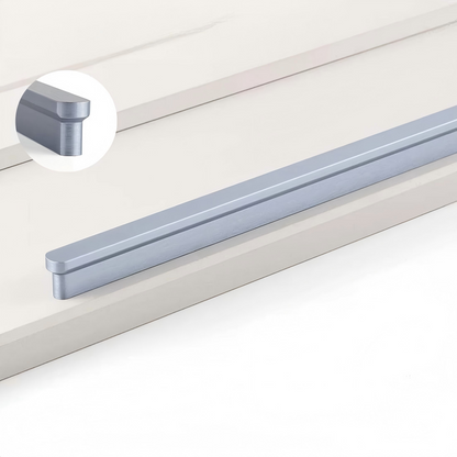 Comforsyco Rounded-End Aluminum Alloy Cabinet Handles for Kitchen Cabinets