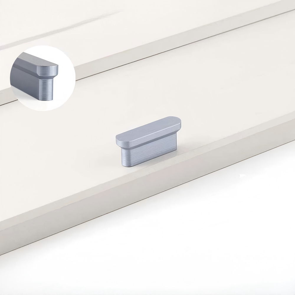 Comforsyco Rounded-End Aluminum Alloy Cabinet Handles for Kitchen Cabinets